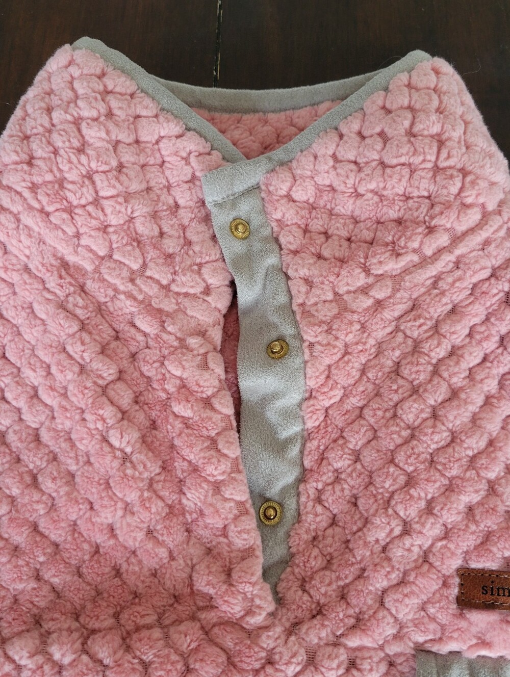 Simply Southern Quarter Snap Longsleeve Sweatshirt Womens Size Large - Picture 6 of 16
